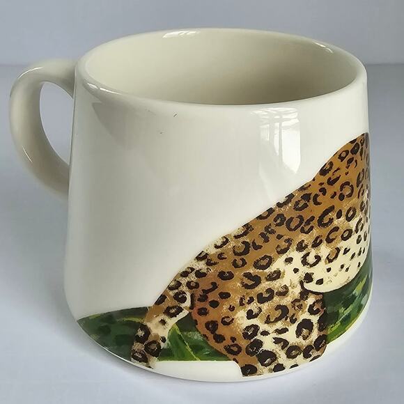 Target OpalHouse Chillax Coffee Mug Leopard Animal Print Porcelain Coffeecore - Picture 3 of 8